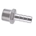 thumbnail image 4 of Conector De Cola De Manguera De Púas Para Instalación De Tuberías De Rosca Macho SS304, Acero Inoxidable Inoxidable, Junta De Montaje Rápido Para Aire, Combustible, Plomería, 4 of 7