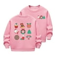 thumbnail image 2 of Kids Christmas Sweatshirts Long Sleeve Crewneck Fleece Lined Pullover Fall Winter Soft Cozy Tops for Boys Girls 2-12 Years, 2 of 5