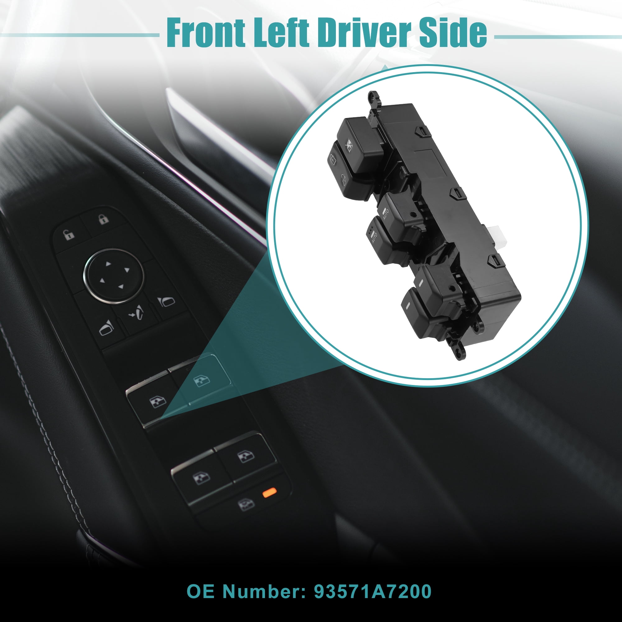 Unique Bargains Front Left Driver Side Master Power Window Switch for Kia Forte