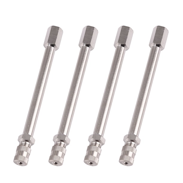 4" Extensor De Vástago De Válvula De Varillas Metálicas Rectas Adaptador De Neumático De Rueda