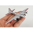 thumbnail image 3 of Boeing B-17 Flying Fortress Bomber Aircraft Silver Metallic "United States Army Air Force" with Runway Section Diecast Model Airplane by Runway24, 3 of 5