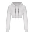 thumbnail image 6 of MuZeFu Essentials Hoodies for Women Fashion Women's Round-Neck Pullover Tops Long Sleeve Hooded Blouse Sweatshirt, 6 of 8