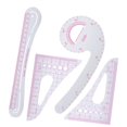 thumbnail image 4 of HURRISE 4 Pcs Règle Courbe Plastique Couture Étanchéité Outil de Conception de Vêtements Multi-Fonction, Règle Courbe de Protection, 4 of 8