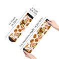 thumbnail image 4 of Fuzoiu Burger Print Adult Socks, Crew Moisture-wicking Socks, Unisex Cushion Crew Socks,Casual Sports Ankle Socks, 4 of 7