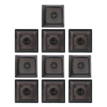 

Crystal Keycaps PBT Backlit Keycaps with Transparent Layer Cherry MX Compatible for Mechanical Keyboards Full 10 Set