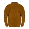 thumbnail image 2 of Big And Tall Ugly Christmas Sweater Quarter Zip Up Mock Neck Pullover Earthy Yellow3XL, 2 of 2