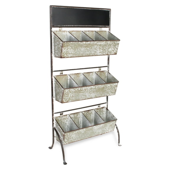 Halcy 12 Slot Galvanized Stand & Chalkboard