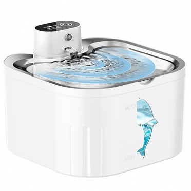 Wireless Cat Water Fountain, 101oz/3L Cat fountain Battery Operated, Cordless Pet Water Fountain for Cats & Dogs with Motion Sensor, Ultra Quiet Pump, Multi-Filtration