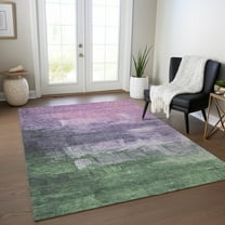 Addison Rugs Chantille Indoor/Outdoor Transitional Abstract Lavender Washable Rectangle Rug, 3' x 5'