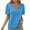 Sky Blue, variant on TKLPEHG Tops for Women Trendy Casual Short Sleeve T Shirts Summer Solid Color Loose V Neck Tshirt Lightweight Going Out Tops Blouse(Coffee,S)