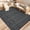 Black and Gray, variant on Garvee Outdoor Area Rug 9'x12' Waterproof Outdoor Carpet, Boho Plastic Straw Rug RV Mat for Picnic, Deck, Balcony, Beach, Patio, Dark Blue and White