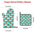 thumbnail image 2 of Disketp Lobsters Of Turquoise Waves Oven Mitts and Potholders BBQ Gloves-Oven Mitts and Pot Holders Cooking Baking Grilling(4-Piece Set), 2 of 6