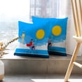 thumbnail image 6 of LALILO Throw Pillow Covers Couple Bicycle Front London Big Cushion Cover 18" x 18", 2 Pack, 6 of 6