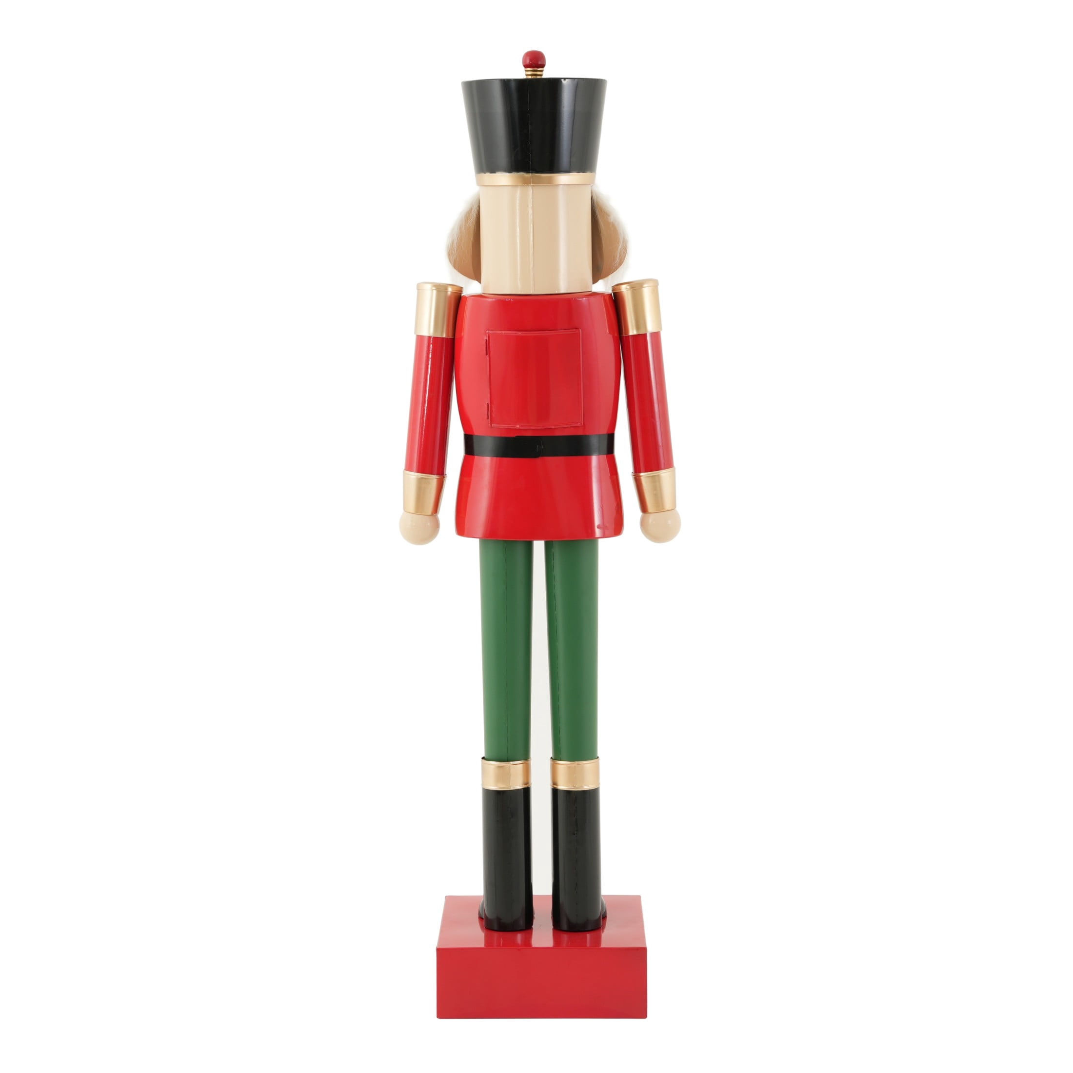 Christopher Knight Home 63" Large Iron Nutcracker Christmas Decor, Standing Soldier Holiday Ornament