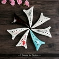thumbnail image 2 of Ocarina de 12 agujeros en tono Do alto, elaborada en dolomita natural con diseño artesanal pintado a mano. Incluye estuche protector, partitura y cordón para colgar. Ideal para amantes de la música y, 2 of 7