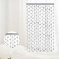 thumbnail image 3 of Cortinas con flecos de papel de aluminio de copo de nieve, flecos metálicos brillantes para decoración de fiesta de cumpleaños de niña, 2 uds., 3 of 5