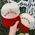 thumbnail image 2 of Mother Hat, Funny Embroidered Trucker Cap for Moms, Backwards Text Design, Adjustable Snapback Gift Idea for Mother’s Day or Birthday, 2 of 5