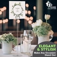 thumbnail image 3 of Place Card Holder, 12 in Tall, 12 Pack, Chrome Silver, Table Cardholder Tabletop Menu Holder Harp-Clip Number Holder Recipe Holder Reserved Card Holder, for Restaurant Weddings, 3 of 5