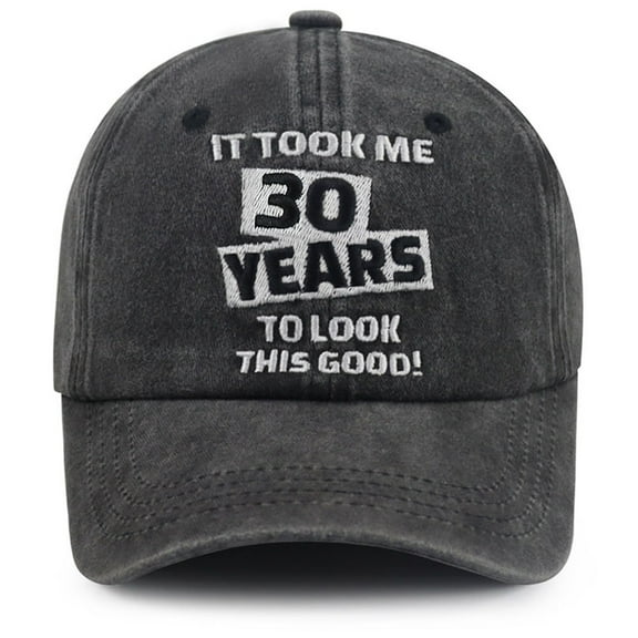 It Took Me 30 Years To Look This Good Hat for Women Men, Funny Adjustable Embroidered Cotton 80 Years Old Gifts Baseball Cap