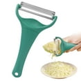thumbnail image 2 of Under 10 Shaver Cabbage Peeler and Shredder with Non Slip Handle 2 Sharp for Vegetable Peeling Kitchen Dark Green, 2 of 9