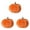 Gold, variant on 3 Pcs Halloween Decorations Thanksgiving Pumpkins 2.75 x 2.36 Inch, Soft Flocked Pumpkin Decor, Super Soft Stuffed Autumn Home Party Decorations