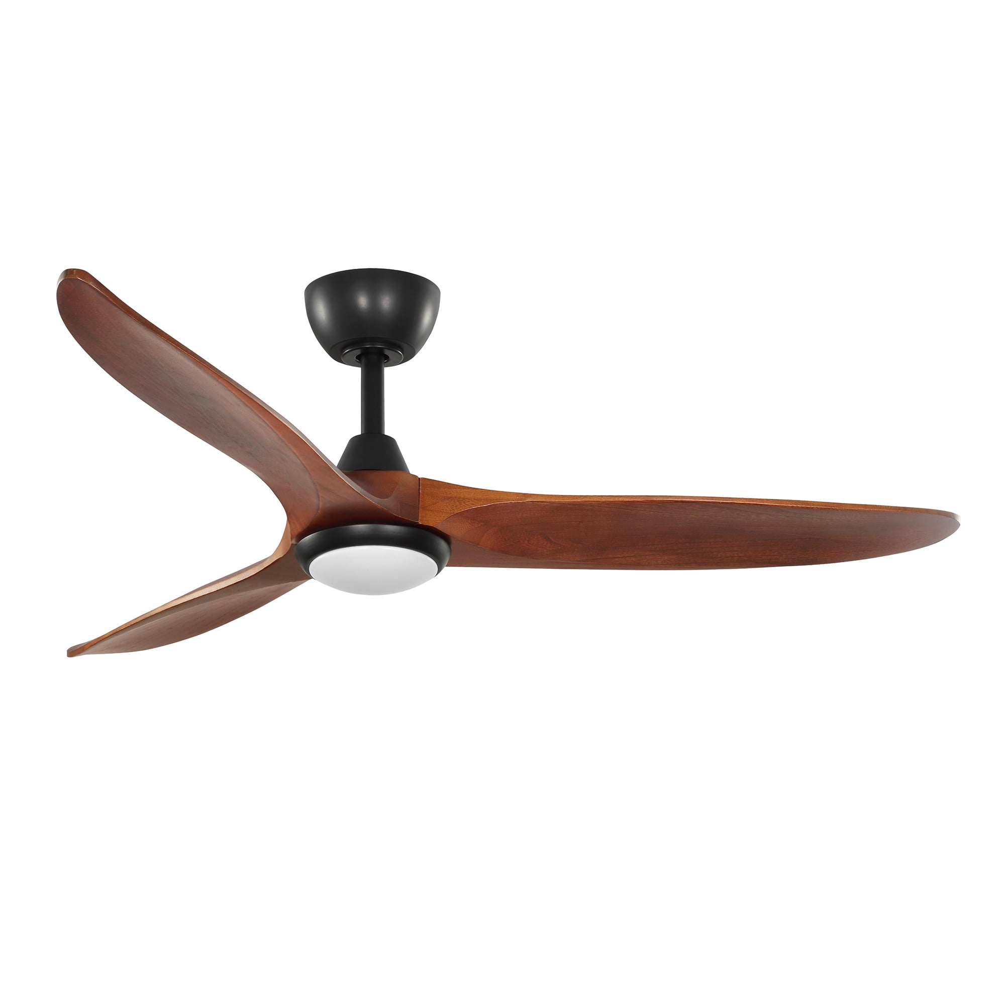 Better Homes & Gardens 52" Melinda Matte Black Indoor/Outdoor Downrod Ceiling Fan with Light Kit and Remote Control