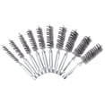 thumbnail image 1 of Cepillo limpieza tuberías alambre Limpiador maquinaria tubos cobre Cerdas acero inoxidable 6/8/10/12 piezas 8 mm-19 mm con vástago hexagonal 1/4 pulgadas 3 9 largo para taladros eléctricos, 1 of 9
