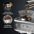 thumbnail image 4 of Fully Automatic Espresso Machine with Built-in Conical Burr Grinder & Milk Frother, 15-Bar Pressure, LCD Screen with PID Control, 6 Presets, Stainless Steel Housing, 120V US, Space Gray, 4 of 6
