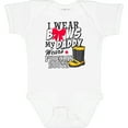 thumbnail image 3 of Inktastic I Wear Bows My Daddy Wears Fireman Boots Girls Baby Bodysuit, 3 of 5