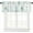 Ocean Green Starfish, variant on Coastal Curtain Valances for Windows, Summer Ocean Green Sea Turtle Seashell Rod Pocket Valance Curtain for Bedroom Living Room, Nautical Small Window Treatments Kitchen Valances for Windows, 54"x18"