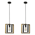thumbnail image 1 of "Colgante Minimalista Herraje Vintage Completo,2 Unidad Belug Negro ", 1 of 5