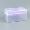 thumbnail image 2 of Shpwfbe Tool Box Storage Bins Clear Multipurpose Portable Handled Organizer Storage Box Storage Bags, 2 of 2