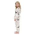 thumbnail image 4 of Fluffy Pajamas Set Fuzzy Winter Warm Pj Sets Pullover Tops and Long Pants Reindeer Pattern X-Small, 4 of 8