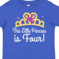 thumbnail image 4 of Inktastic 4th Birthday Princess Girls Crown Girls Toddler T-Shirt, 4 of 5