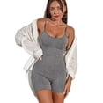 thumbnail image 4 of Mono deportivo para mujer, pantalones cortos de gimnasio, mameluco de Yoga para mujer, sujetador de soporte alto, monos deportivos para hacer ejercicio, medias realzadoras, 4 of 5
