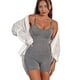 thumbnail image 4 of Mono deportivo para mujer, pantalones cortos de gimnasio, mameluco de Yoga para mujer, sujetador de soporte alto, monos deportivos para hacer ejercicio, medias realzadoras, 4 of 5