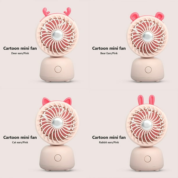 Cute Pet Ears Mini Fan USB Charging Desktop Mini Fan Portable Desktop Mini Fan