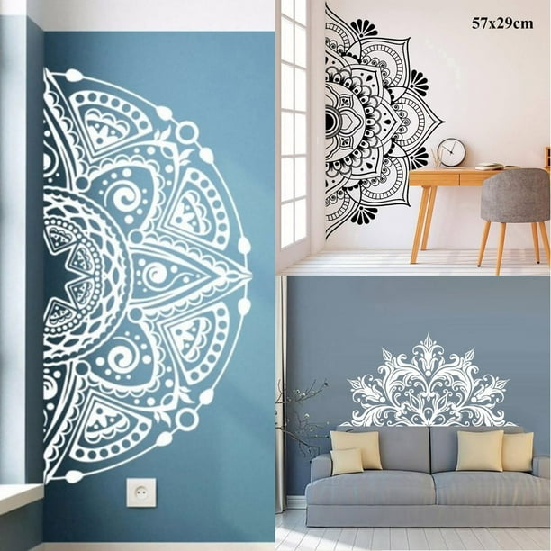 Half mandala wall art sale