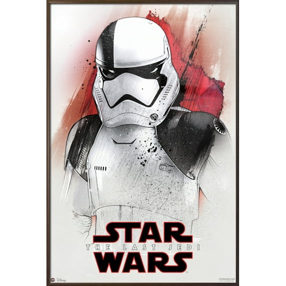 Star Wars: Episode VIII - The Last Jedi - Framed Movie Poster / Print (Stormtrooper) (Size: 24" x 36")