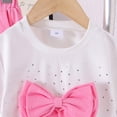 thumbnail image 5 of JUMEYU Spring Toddler Girl Clothes Kids Toddler Girl Clothes Letter Print Graphic Top + Leopard Print Flare Leg Pants 2PC Summer Clothing Set 2T 3T (Pink,2-3 Years), 5 of 9