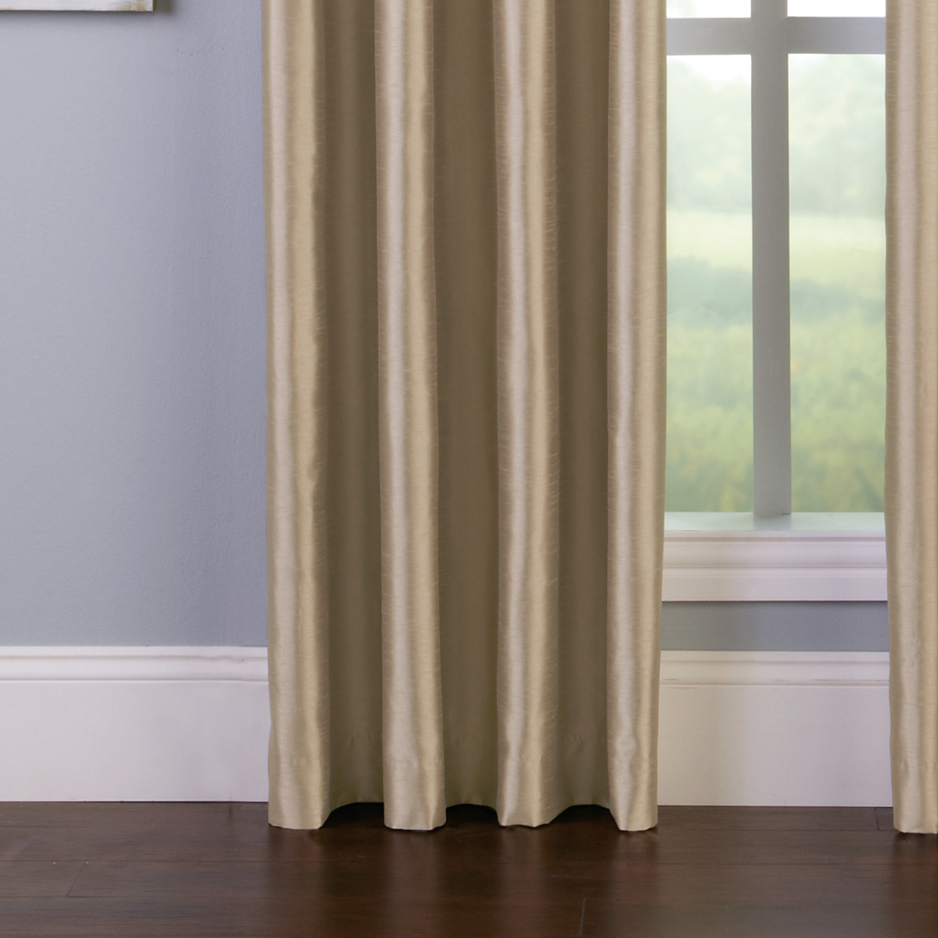 Tenda Curtainworks Finta Seta Sand – Pannello Singolo 127x366 Cm Con Occhielli