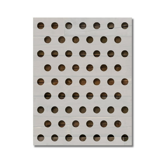 Circles Polka Dots Stencil Template Reusable 8.5 x 11 for Painting on Walls, Wood, Etc. By Stencilville