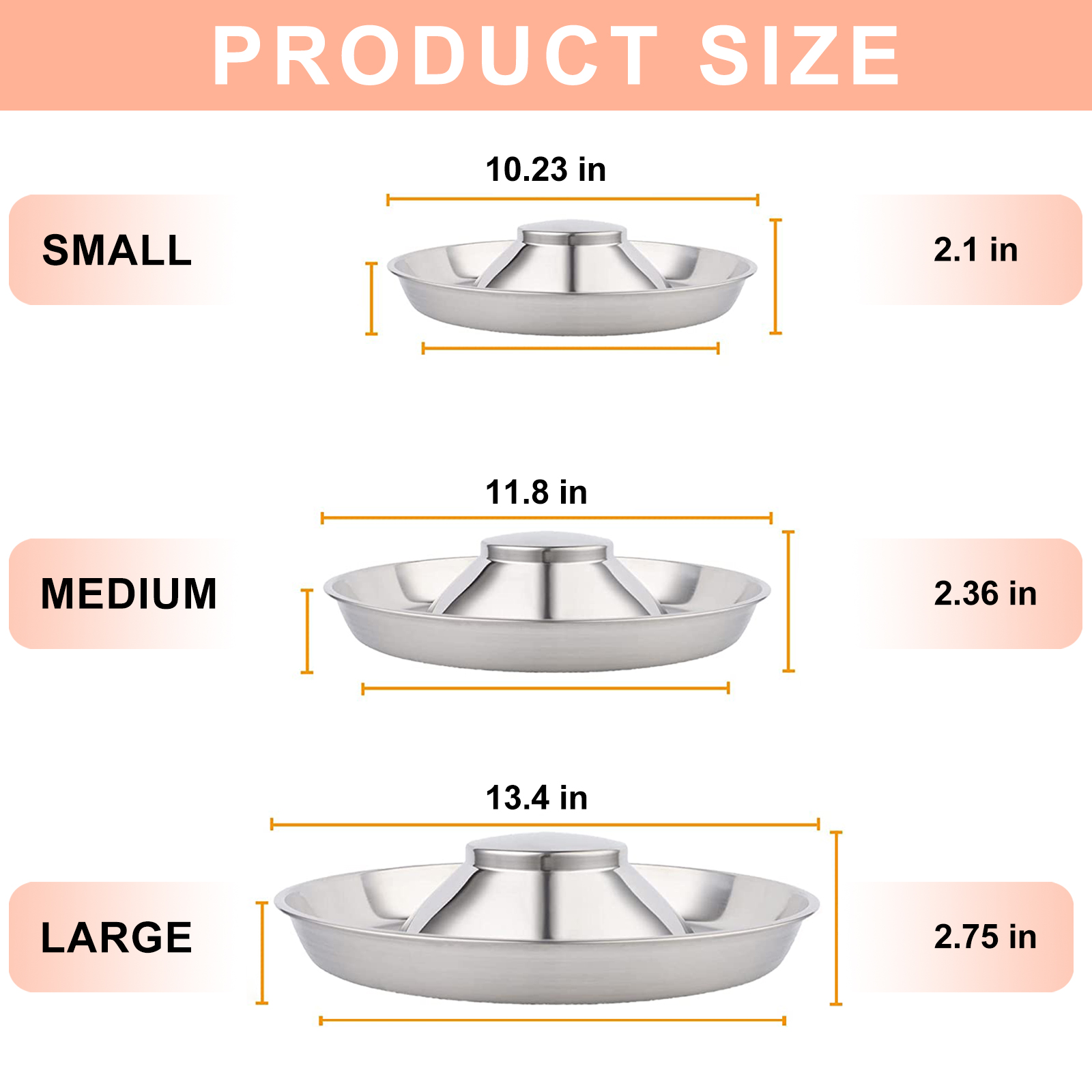 TiokMc Stainless Steel Raised Slow Feed Bowl photo 8