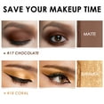 thumbnail image 6 of FOCALLURE (2 Pcs) 2 in 1 Eyeshadow and Eyeliner Pen，Waterproof Eyeshadow Stick, Fancy Tabac, 6 of 8