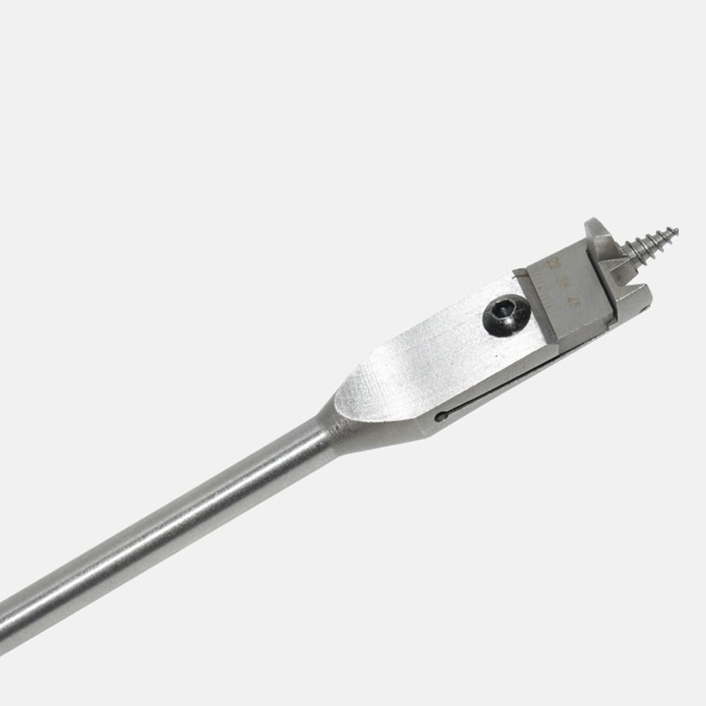 15-45mm 22-75mm Adjustable Spade Bit Tool Flat Woodworking Drill Bits Set Silver For Different Woodworking Needs​ Hole Opener