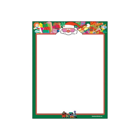 Wedding Letterhead Stationery - Santa Theme Letterhead - 80 Sheets Per Pack - Fun Christmas Stationery