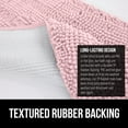 thumbnail image 6 of GORILLA GRIP Chenille Bath Rug 60x24, Rubber Backing Quick Dry Washable Microfiber Mats, Light Pink, 6 of 10
