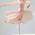 thumbnail image 2 of Pull on Elastic Waist Flowy Ballet Skirt Midi Wrap Skirt Mesh Dance Over Scarf, 2 of 20