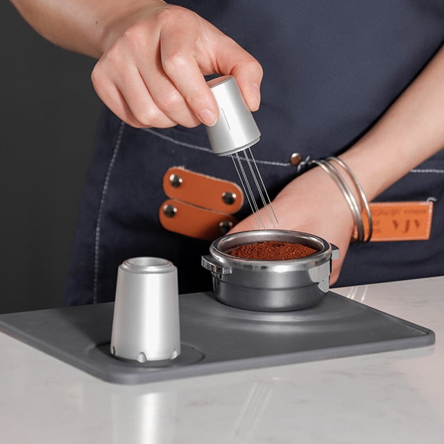 BRIGHTFUFU Accesorio Espresso Con Aguja Para Distribución De Polvo De Café En Restaurantes Y Hogar