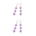 thumbnail image 1 of Qarigey 1 par de pendientes de gancho trenzado, colgante para niñas y adolescentes, pendientes para novia, fiesta de oficina, joyería de Type4 NO4, 1 of 6